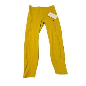 🆕️ - NWT Athleta‎ Rainier 7/8 Tight Yellow High Rise Running Leggings Womens S